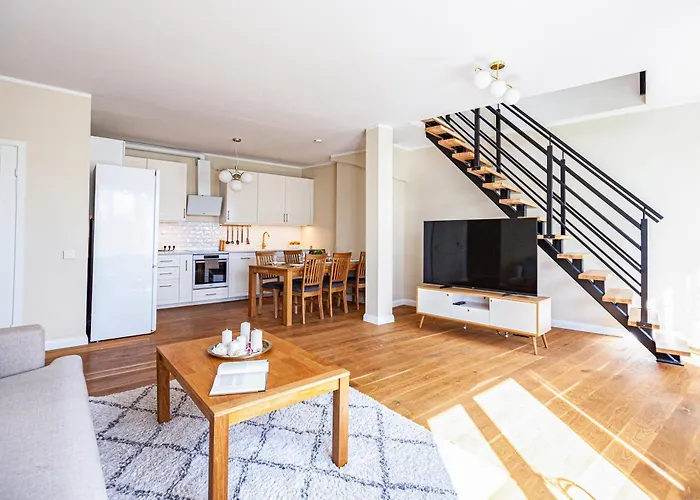 Апартаменты Luxury 2-floor With Sauna And Balcony