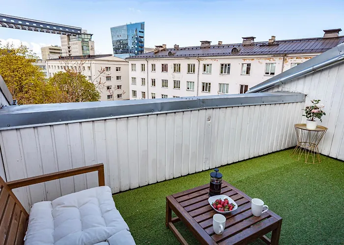 アパート Luxury 2-floor With Sauna And Balcony タリン